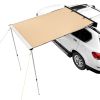 VEVOR Car Side Awning, Large 4.6'x6.6' Shade Coverage Vehicle Awning, PU3000mm UV50+ Retractable Car Awning with Waterproof Storage Bag